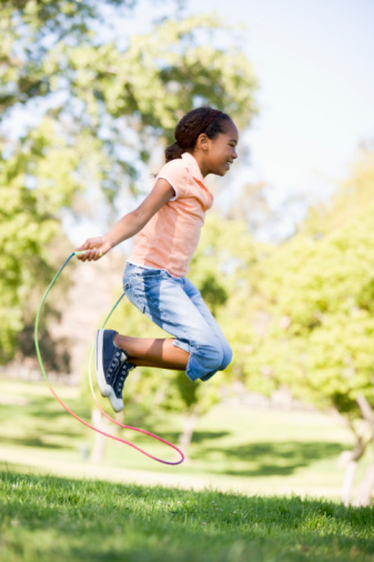 Girl Skipping Rope
